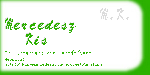 mercedesz kis business card